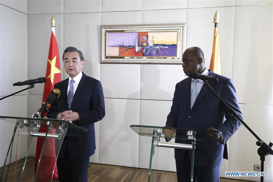 COTE D'IVOIRE-ABIDJAN-CHINA-WANG YI-VISIT