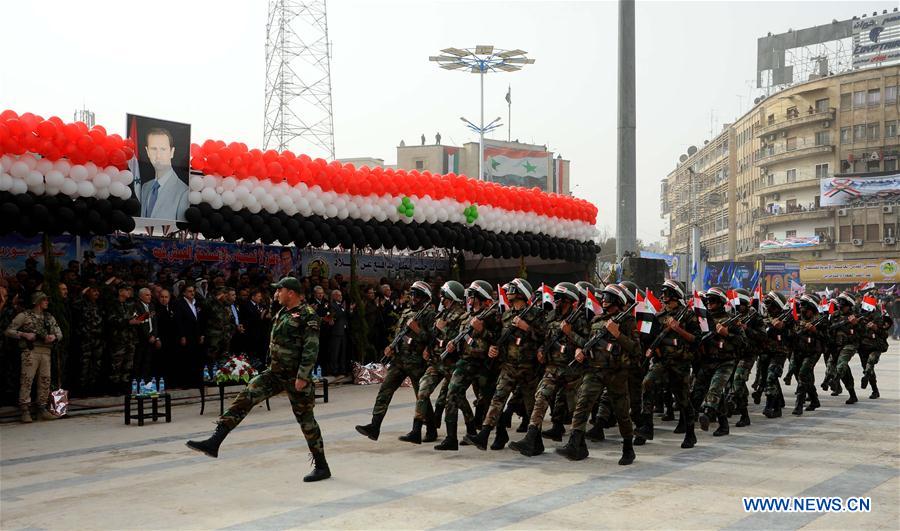 SYRIA-ALEPPO-LIBERATION-ANNIVERSARY-CELEBRATION