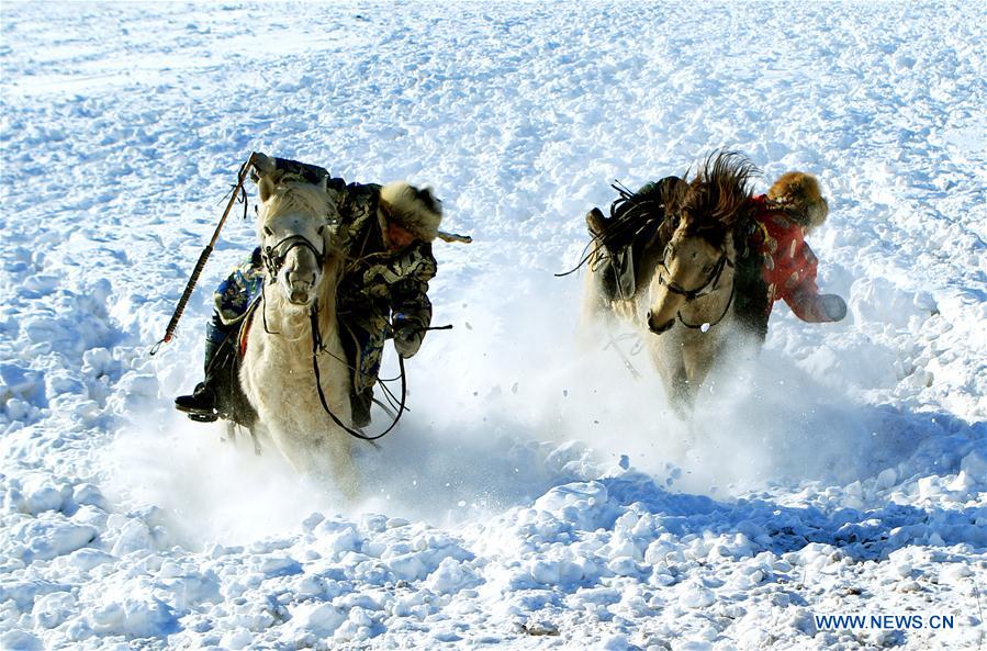 #CHINA-INNER MONGOLIA-XILINGOL-WINTER-HORSE(CN)