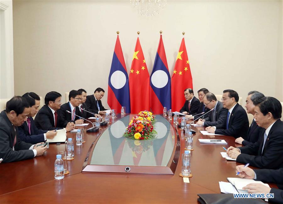 CAMBODIA-PHNOM PENH-CHINA-LI KEQIANG-LAO PM-MEETING