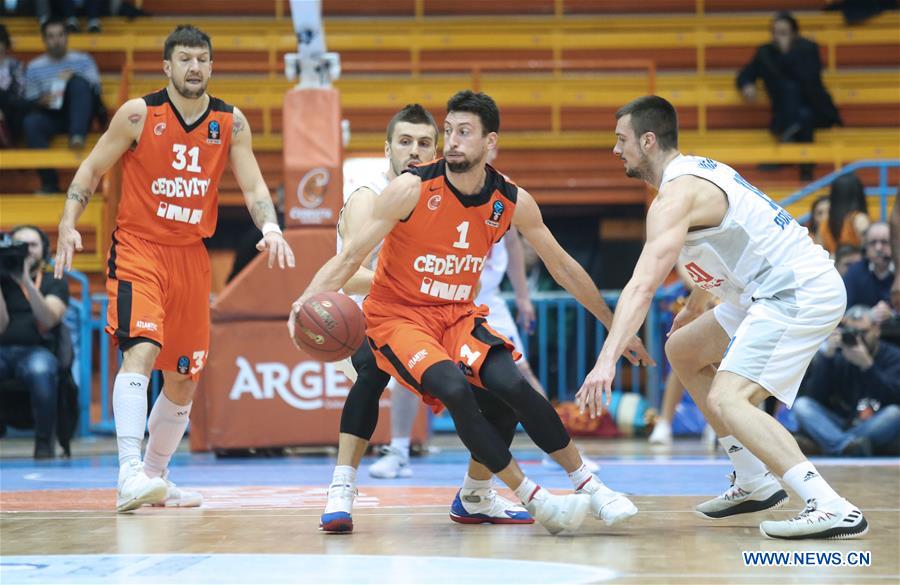 (SP)CROATIA-ZAGREB-BASKETBALL-EUROCUP-CEDEVITA ZAGREB VS BUDUCNOST VOLI