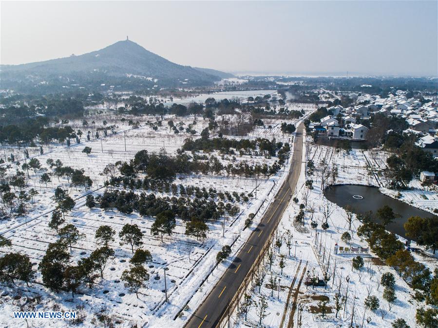 CHINA-ZHEJIANG-CHANGXING-SNOW (CN)