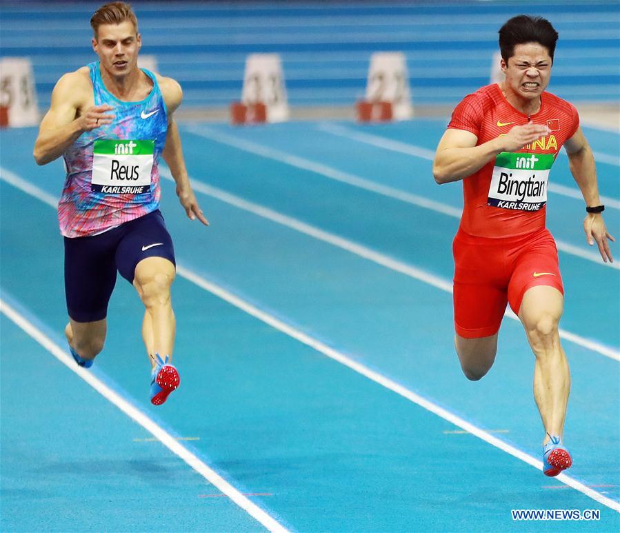 (SP)GERMANY-KARLSRUHE-IAAF WORLD INDOOR TOUR-MEN'S 60M