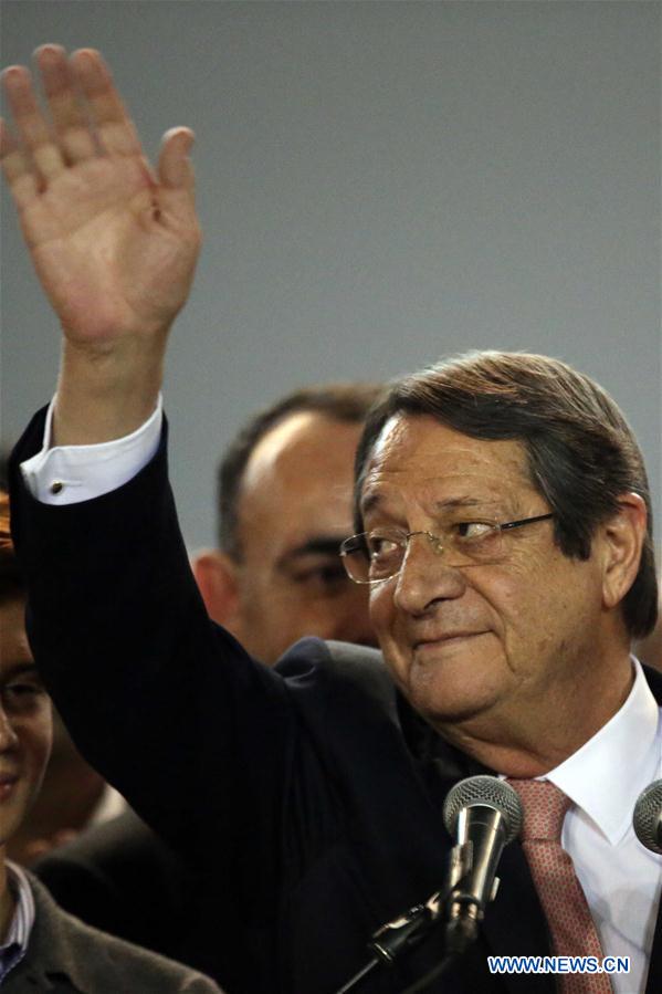 CYPRUS-NICOSIA-PRESIDENT-RE-ELECTING-SECOND TERM