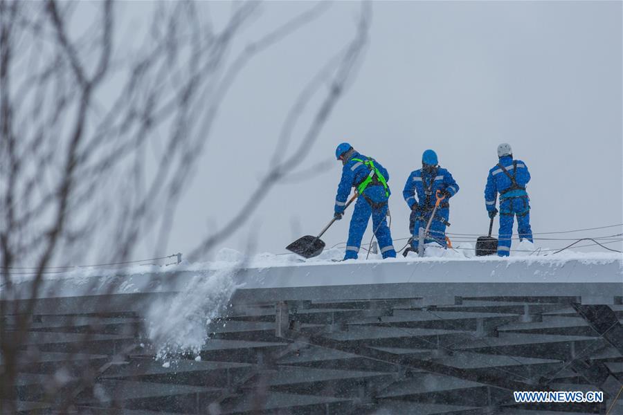 RUSSIA-MOSCOW-SNOWFALL