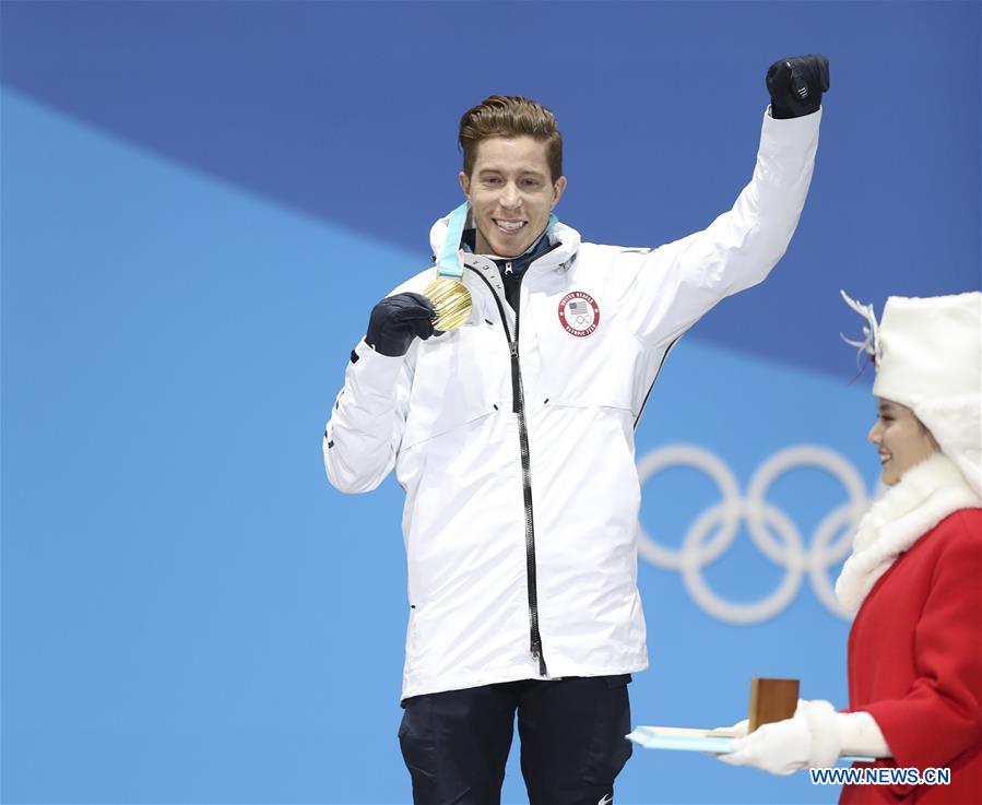 (SP)OLY-SOUTH KOREA-PYEONGCHANG-SNOWBOARD-MEN'S HALFPIPE-MEDAL CEREMONY