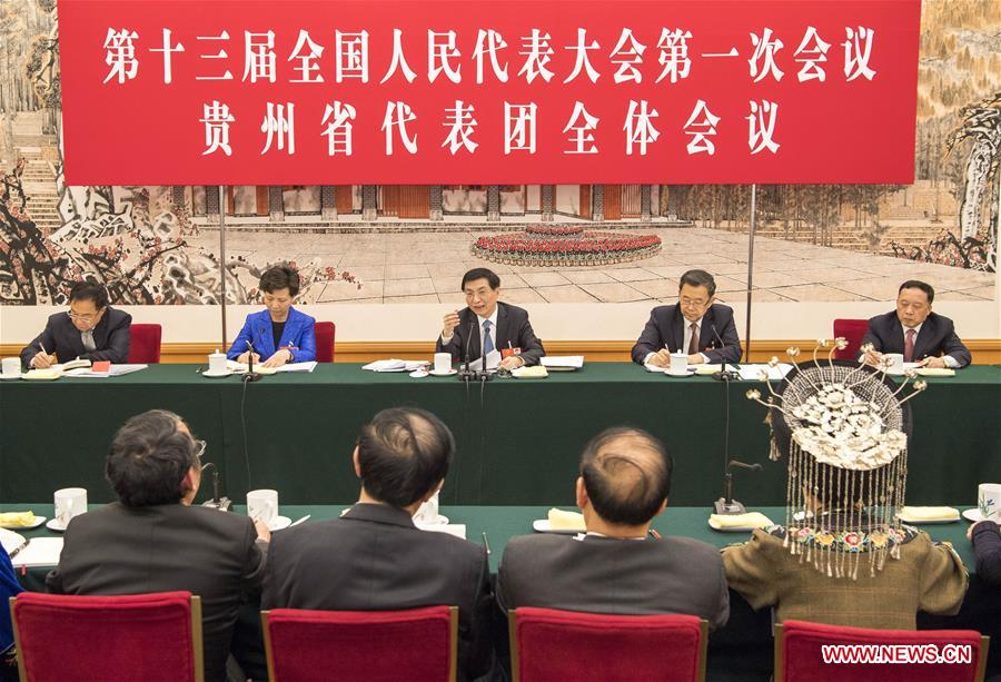 (TWO SESSIONS)CHINA-BEIJING-WANG HUNING-NPC-PANEL DISCUSSION (CN)