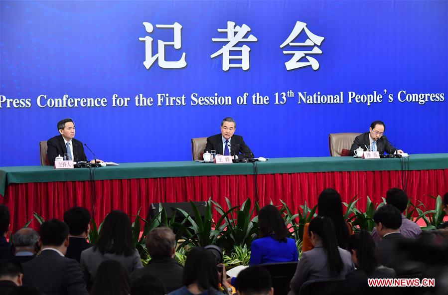 (TWO SESSIONS)CHINA-BEIJING-NPC-PRESS CONFERENCE-WANG YI (CN)