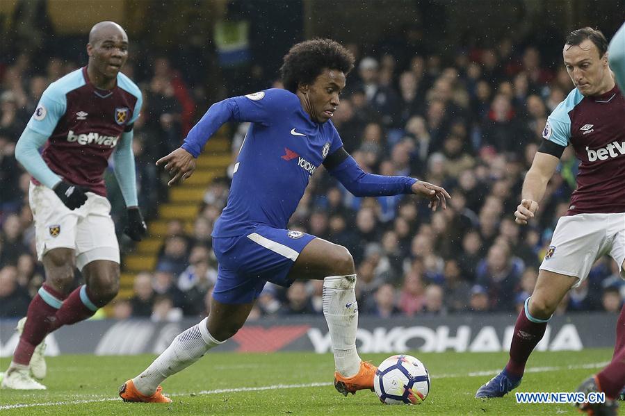 (SP)BRITAIN-LONDON-FOOTBALL-PREMIER LEAGUE-CHELSEA VS WEST HAM UNITED