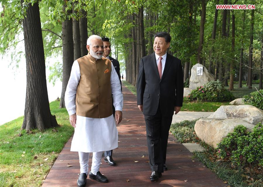 CHINA-WUHAN-XI JINPING-INDIA-MODI-INFORMAL MEETING (CN)