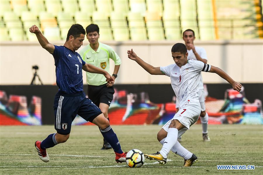 (SP)CHINA-JIANGSU-JIANGYIN-FOOTBALL-CFA INTERNATIONAL YOUTH TOURNAMENT-JPN VS IRAN