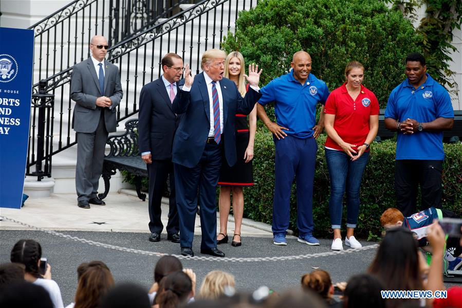 U.S.-WASHINGTON D.C.-TRUMP-WHITE HOUSE-SPORTS AND FITNESS DAY