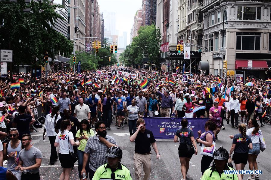 U.S.-NEW YORK-PRIDE PARADE