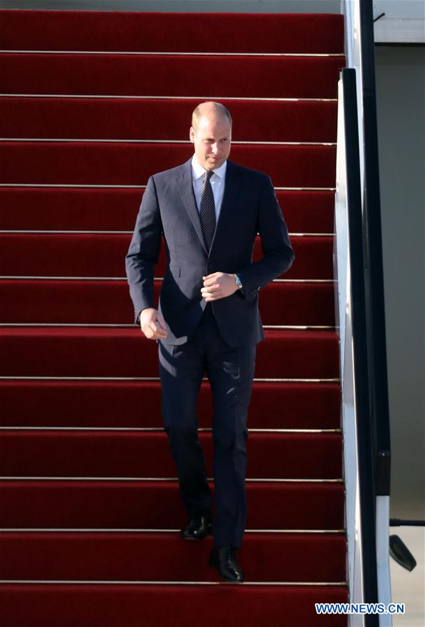 ISRAEL-BEN GURION AIRPORT-UK-PRINCE WILLIAM-VISIT