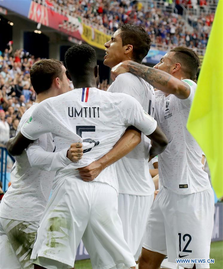 (SP)RUSSIA-NIZHNY NOVGOROD-2018 WORLD CUP-QUARTERFINAL-URUGUAY VS FRANCE