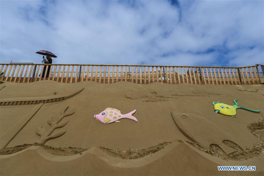 CHINA-ZHEJIANG-SAND SCULPTURE-FESTIVAL-PREPARATION (CN)