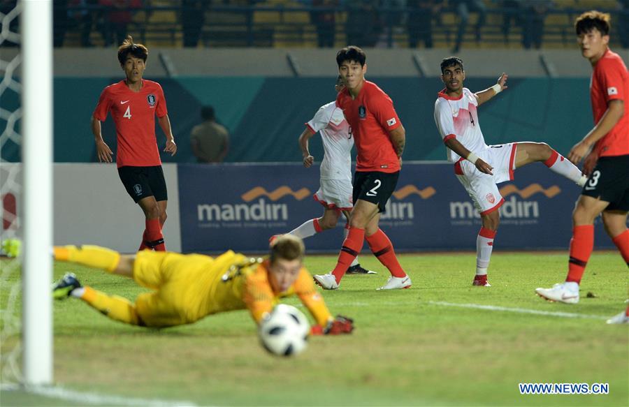 (SP)INDONESIA-JAKARTA-ASIAN GAMES-FOOTBALL-SOUTH KOREA VS BAHRAIN