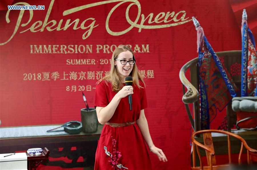 CHINA-SHANGHAI-PEKING OPERA-INTERNATIONAL STUDENT(CN)