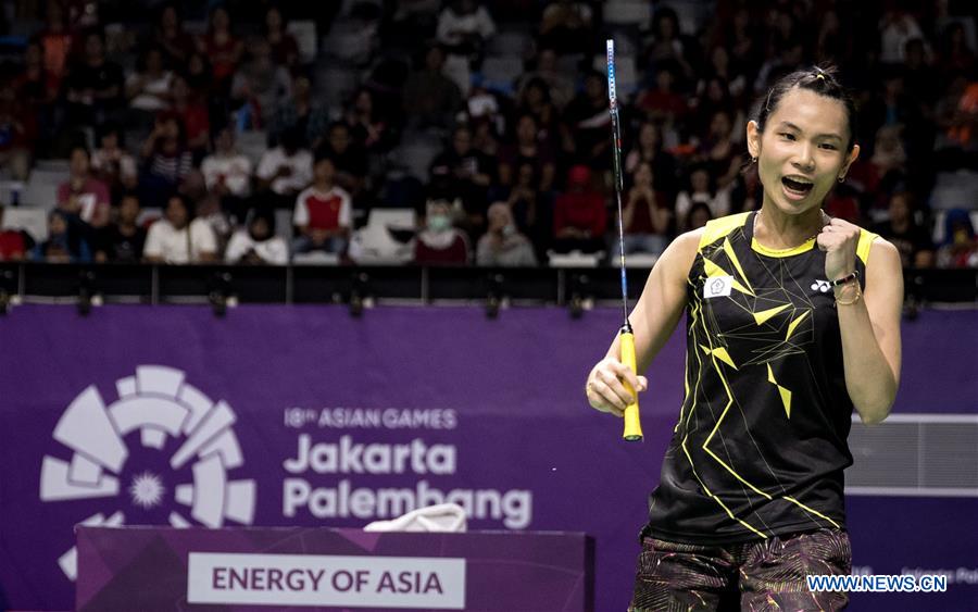 (SP)INDONESIA-JAKARTA-ASIAN GAMES-BADMINTON-WOMEN'S SINGLES