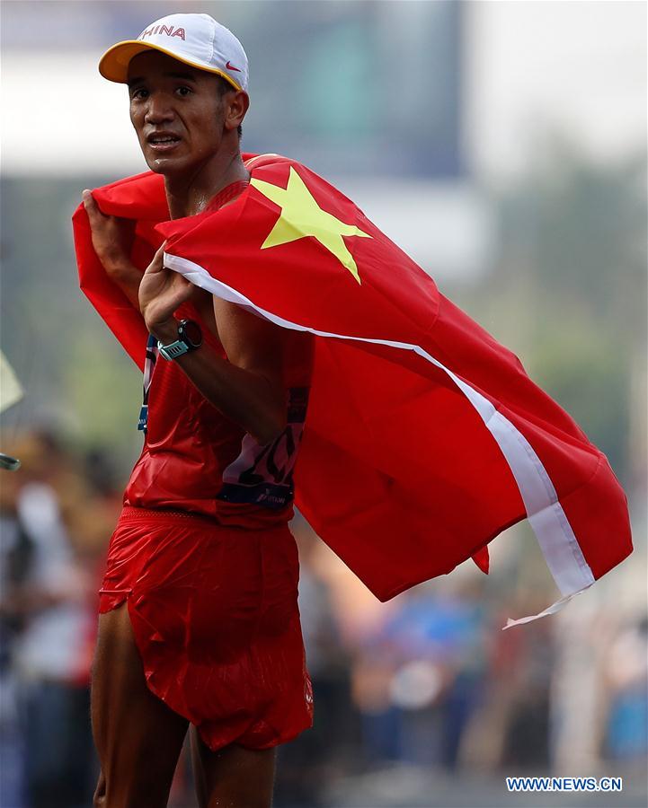 (SP)INDONESIA-JAKARTA-ASIAN GAMES-ATHLETICS-MEN'S 20KM WALK