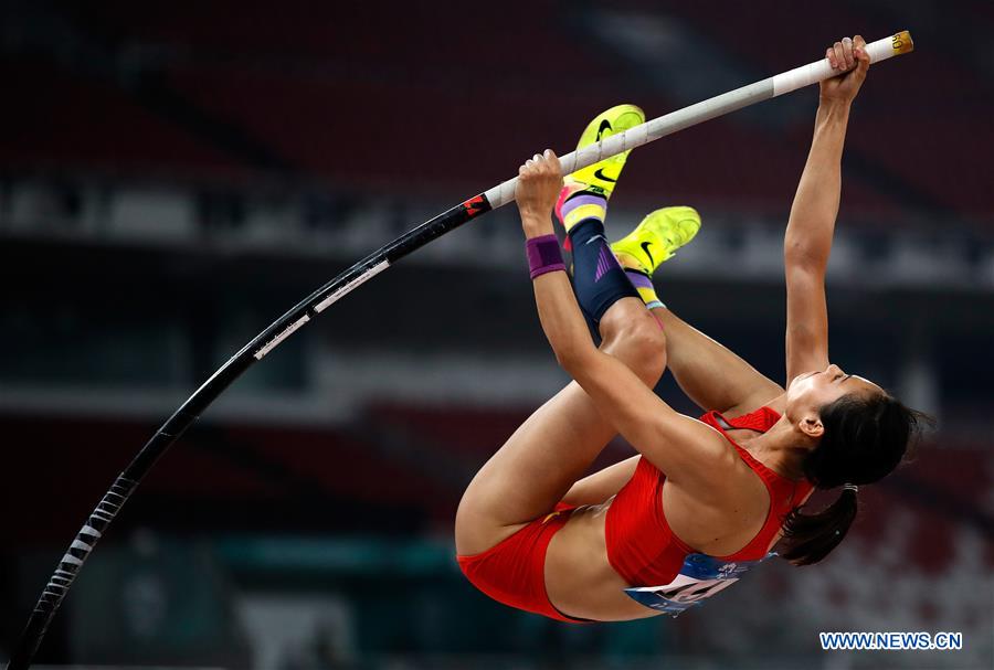 (SP)INDONESIA-JAKARTA-ASIAN GAMES-ATHLETICS-WOMEN'S POLE VAULT