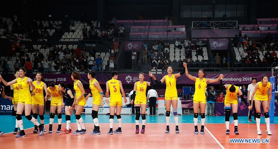 (SP)INDONESIA-JAKARTA-ASIAN GAMES-VOLLEYBALL-WOMEN'S SEMIFINAL