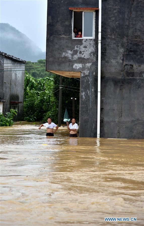 CHINA-GUANGDONG-YANGCHUN-TYPHOON MANGKHUT-FLOOD (CN)