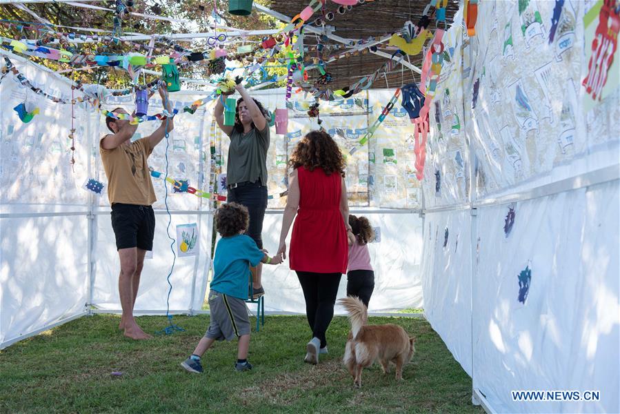 ISRAEL-KIBBUTZ HULATA-SUKKAH