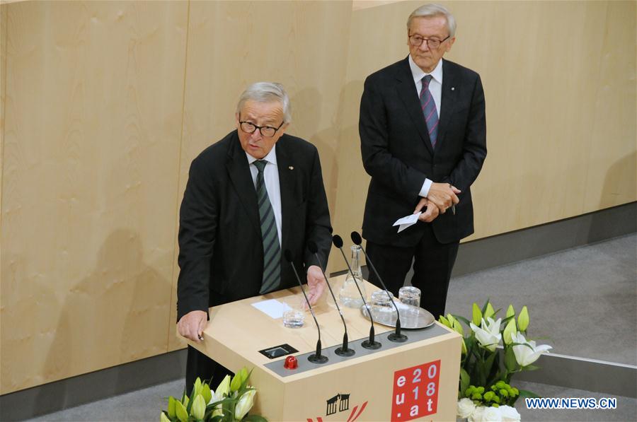 AUSTRIA-VIENNA-EU-JUNCKER-SPEECH