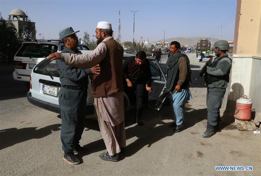 AFGHANISTAN-GHAZNI-SECURITY CHECKPOINT