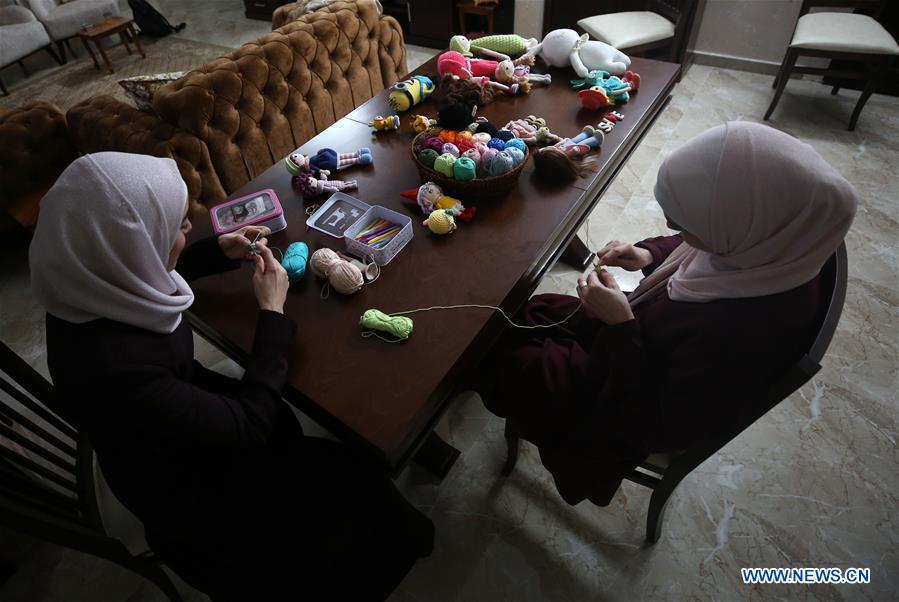 MIDEAST-NABLUS-SISTERS' BUSINESS-WOOL DOLLS