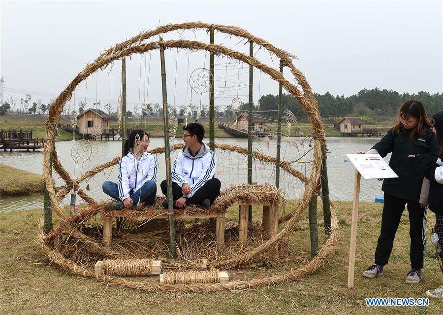 CHINA-NANJING-STRAW SCULPTURE (CN)