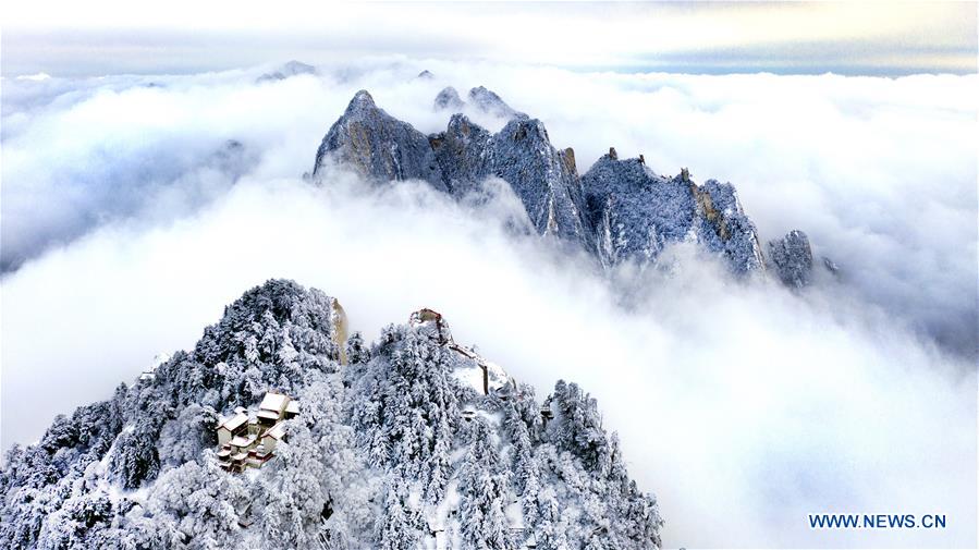 CHINA-SHAANXI-MOUNT HUASHAN-SNOW SCENERY (CN)