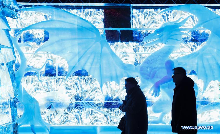 BELGIUM-BRUGES-ICE SCULPTURE