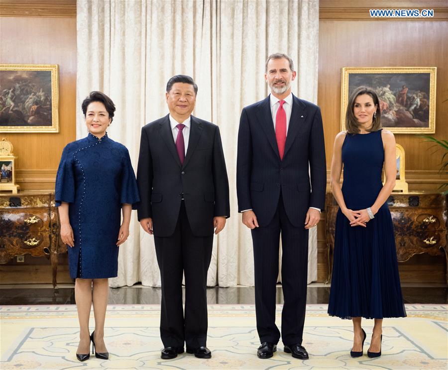 SPAIN-MADRID-XI JINPING-KING-MEETING