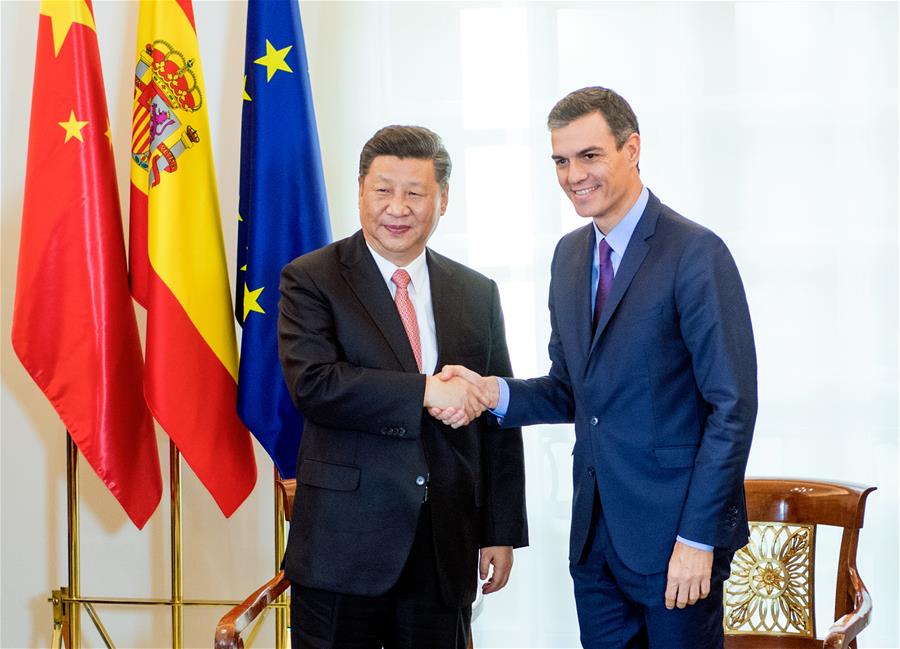 SPAIN-MADRID-XI JINPING-SPANISH PM-MEETING