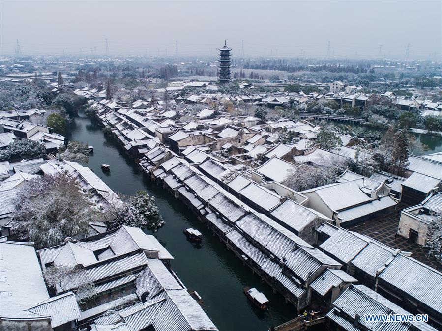 CHINA-ZHEJIANG-WUZHEN-SNOW SCENERY (CN)