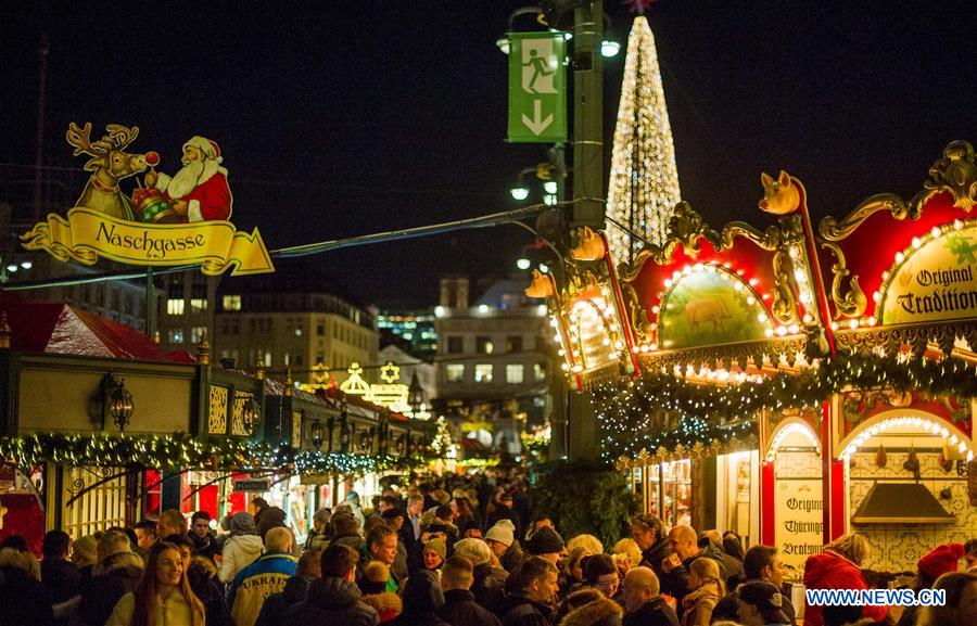 GERMANY-HAMBURG-CHRISTMAS MARKET