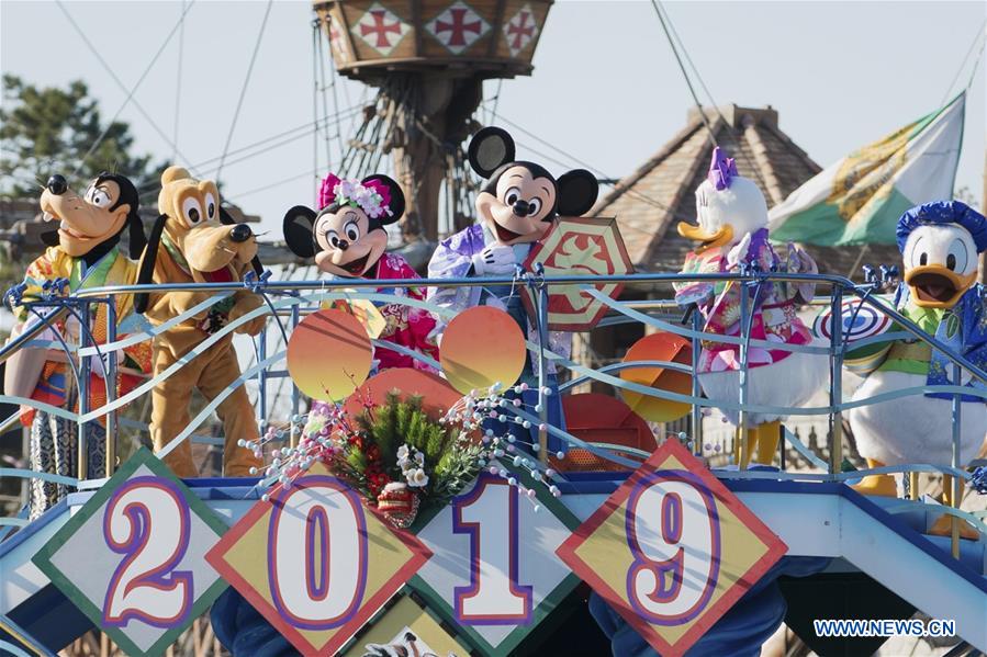 JAPAN-CHIBA-DISNEY-NEW YEAR-CELEBRATION