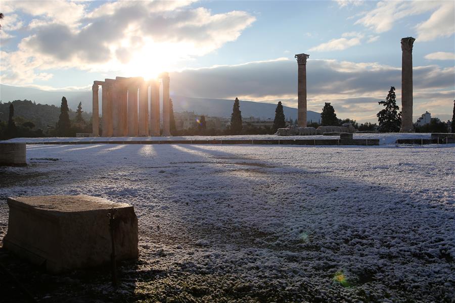 GREECE-ATHENS-SNOW