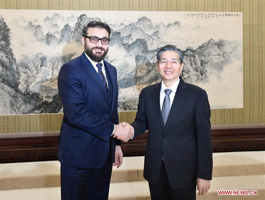 CHINA-BEIJING-GUO SHENGKUN-AFGHAN PRESIDENT'S NATIONAL SECURITY ADVISER-MEETING (CN)