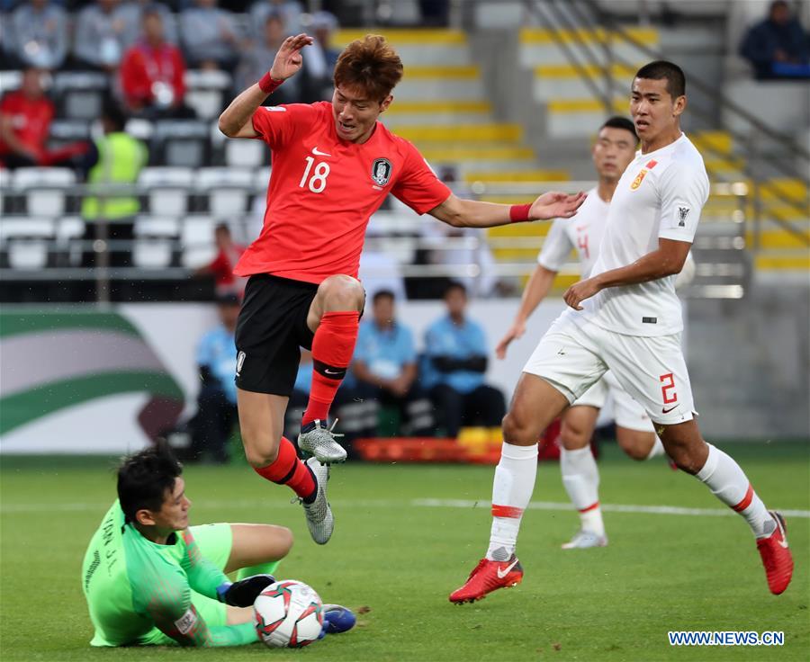 (SP)UAE-ABU DHABI-FOOTBALL-ASIAN CUP-CHN VS KOR