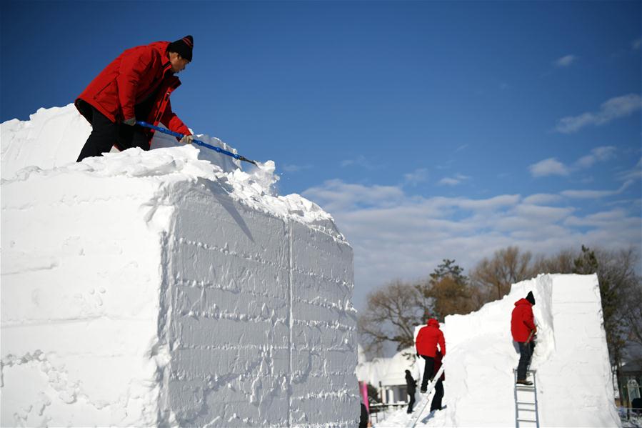 CHINA-HEILONGJIANG-HARBIN-ART ELITE-SNOW SCULPTURE COMPETITION (CN)