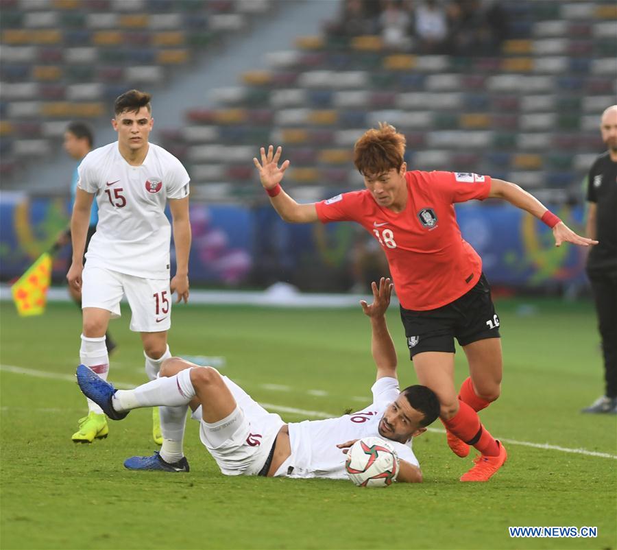 (SP)UAE-ABU DHABI-SOCCER-AFC ASIAN CUP 2019-QUARTERFINAL-KOR VS QAT