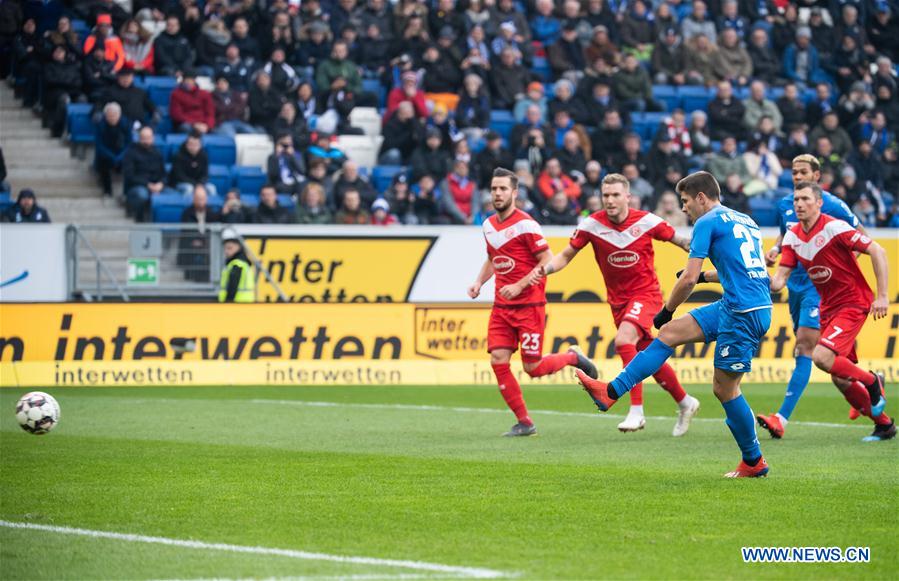 (SP)GERMANY-SINSHEIM-SOCCER-BUNDESLIGA-HOFFENHEIM VS DUESSELDORF