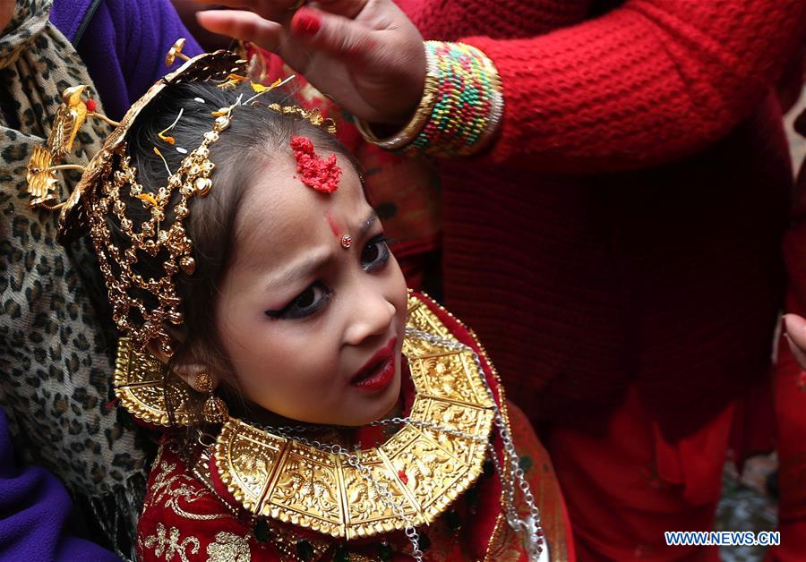 NEPAL-KATHMANDU-CULTURE-BEL BIBAHA CEREMONY