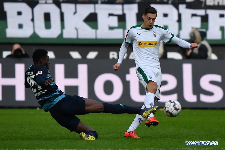 (SP)GERMANY-MOENCHENGLADBACH-SOCCER-BUNDESLIGA-HERTHA BSC VS MOENCHENGLADBACH