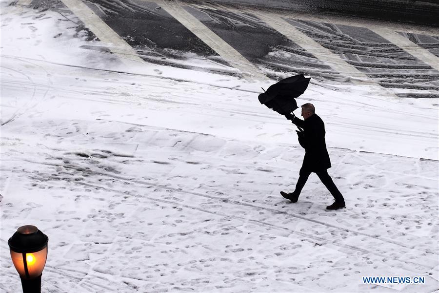 U.S.-NEW YORK-SNOW