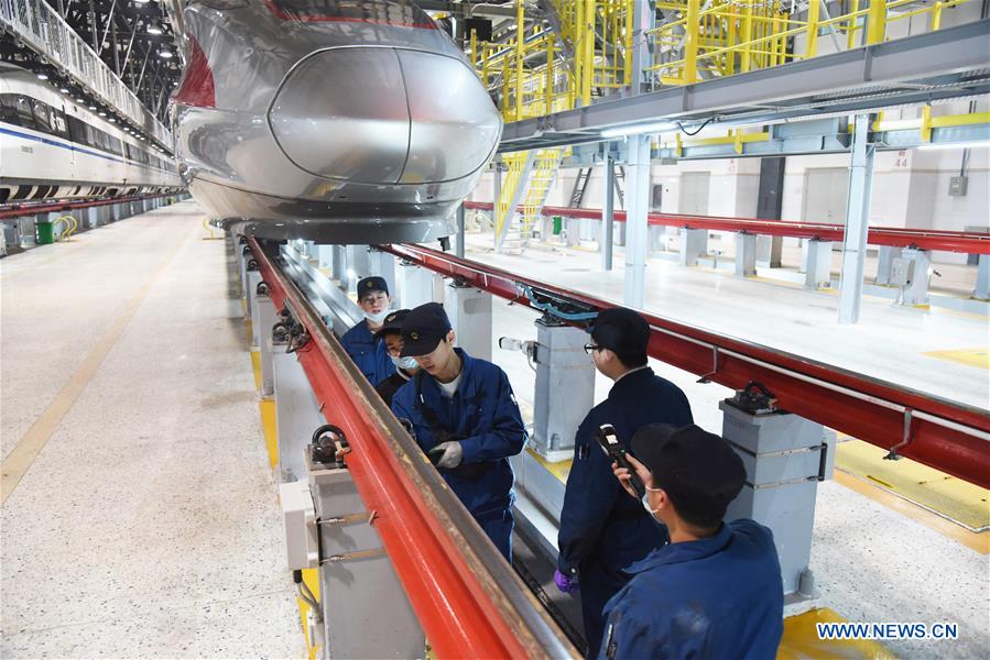 CHINA-SHANDONG-HIGH SPEED TRAIN-MAINTENANCE (CN)