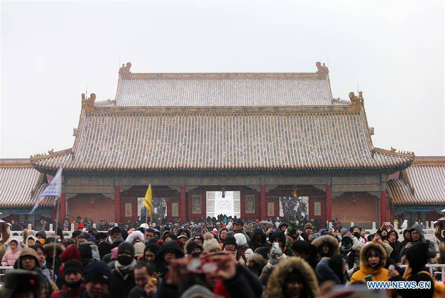 (InPalaceMuseum)CHINA-BEIJING-PALACE MUSEUM-SNOW (CN)